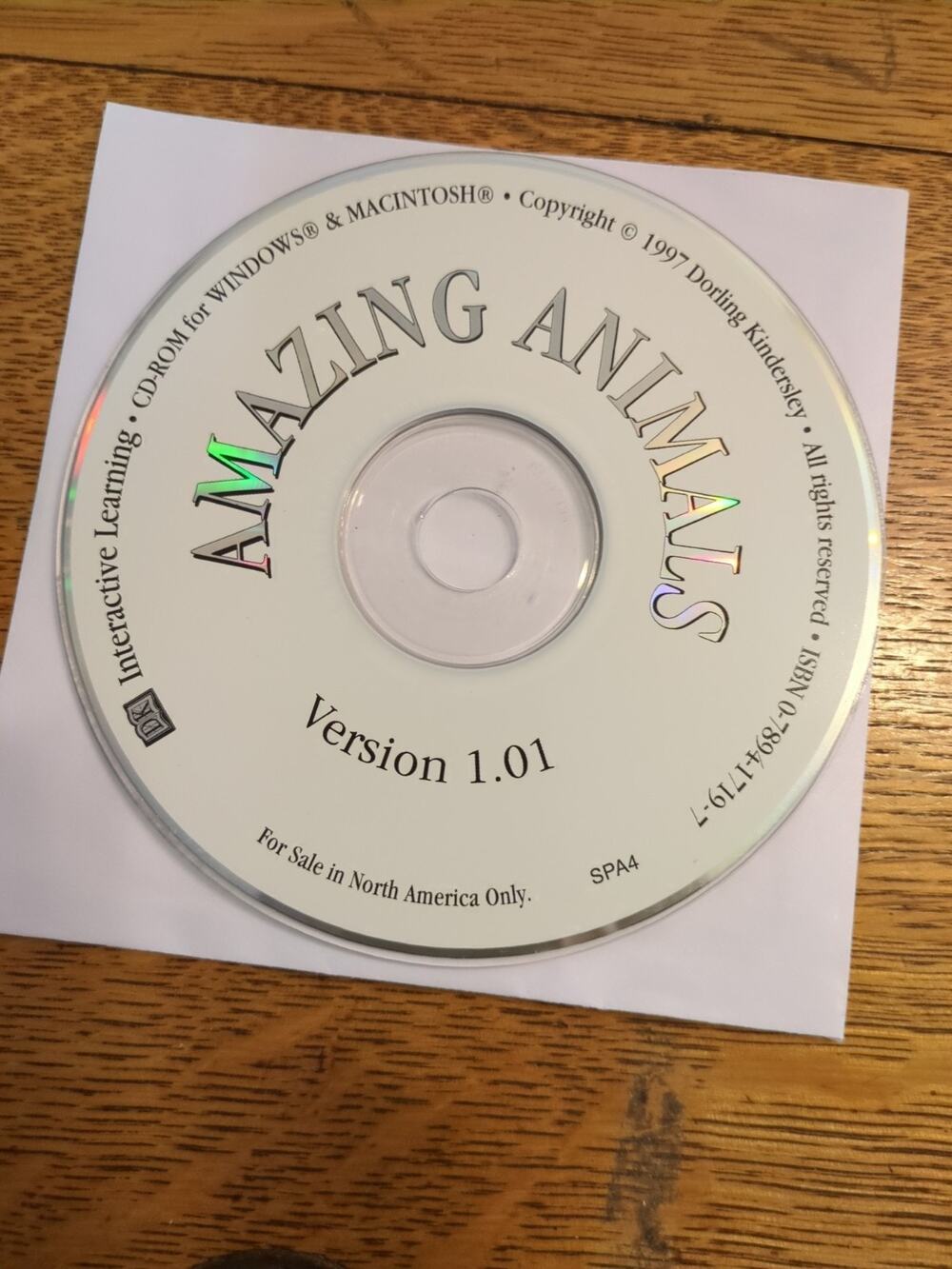 Amazing Animals Activity Center CD-ROM Interactive Learning disc only